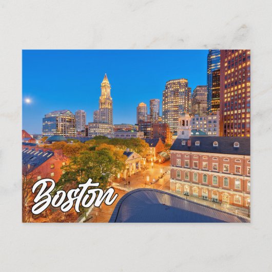 Boston, Massachusetts, Verenigde Staten Briefkaart (Voorkant)