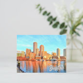 Boston, Massachusetts, Verenigde Staten Briefkaart (Staand voorkant)