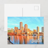 Boston, Massachusetts, Verenigde Staten Briefkaart (Voorkant / Achterkant)