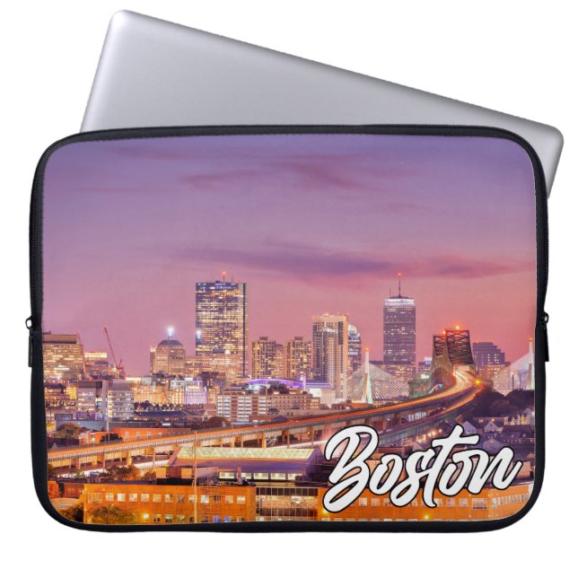 Boston, Massachusetts, Verenigde Staten Laptop Sleeve (Voorkant)