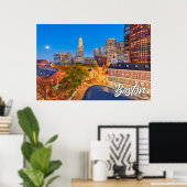 Boston, Massachusetts, Verenigde Staten Poster (Thuiskantoor)