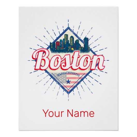 Boston Massachusetts Verenigde Staten  Verenigde S Perfect Poster (Voorkant)