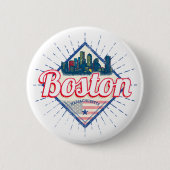 Boston Massachusetts Verenigde Staten  Verenigde S Ronde Button 5,7 Cm (Voorkant)