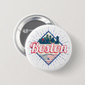 Boston Massachusetts Verenigde Staten  Verenigde S Ronde Button 5,7 Cm (Voorkant /achterkant)
