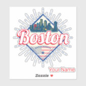 Boston Massachusetts Verenigde Staten  Verenigde S Sticker (Vel)