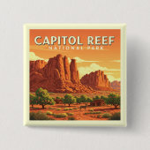  Boston Massachusetts Vierkante Button 5,1 Cm (Voorkant)