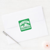 Boston, Massachusetts Vierkante Sticker (Envelop)