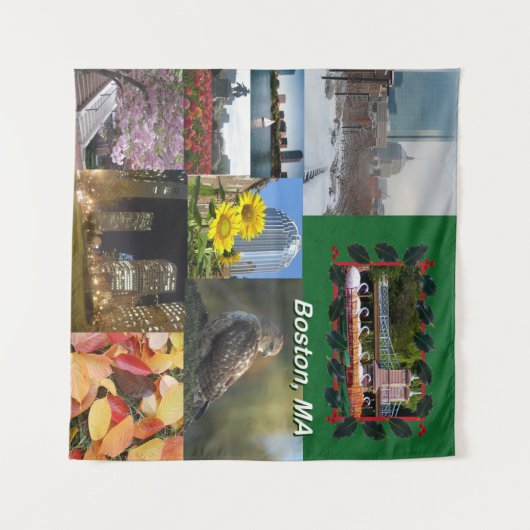 Boston, Massachusetts Wandkleed (Voorkant (horizontaal))