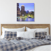 Boston Massachusetts Wrapped Canvas 16.80 x 17.50 Afdruk (Insitu (Slaapkamer))