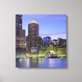 Boston Massachusetts Wrapped Canvas 16.80 x 17.50 Afdruk