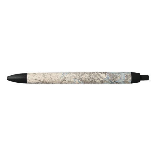 Boston, Massachusetts Zwarte Inkt Pen (Voorkant)