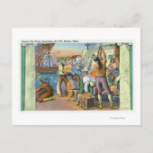 Boston, MassachusettsBoston Tea Party Scene Briefkaart (Voorkant)