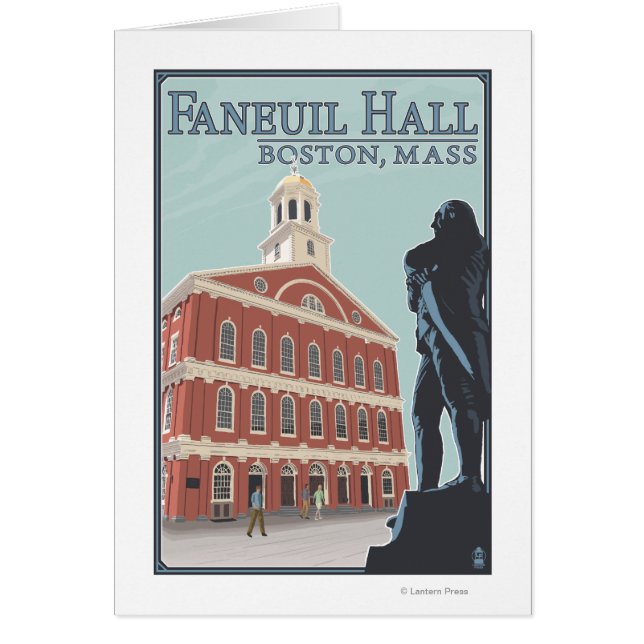 Boston, MassachusettsFaneuil Hall Uitzicht (Voorkant)