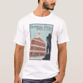 Boston, MassachusettsFaneuil Hall Uitzicht T-shirt (Voorkant)