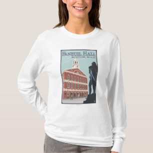 Boston, MassachusettsFaneuil Hall Uitzicht T-shirt