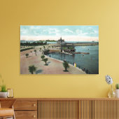 Boston, MassachusettsGeneral Uitzicht of City Canvas Afdruk (Insitu (Woonkamer))
