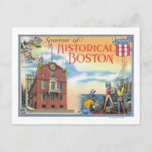 Boston, MassachusettsHistorische Boston Scenes Briefkaart