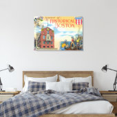 Boston, MassachusettsHistorische Boston Scenes Canvas Afdruk (Insitu (Slaapkamer))