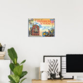 Boston, MassachusettsHistorische Boston Scenes Poster (Thuiskantoor)