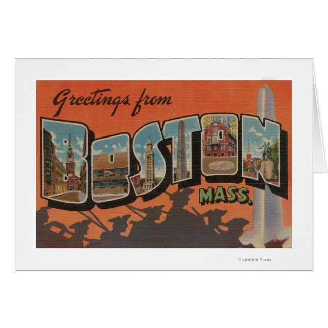 Boston, MassachusettsLarge Letter Scenes (Voorkant Horizontaal)
