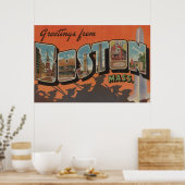 Boston, MassachusettsLarge Letter Scenes 2 Poster (Keuken)