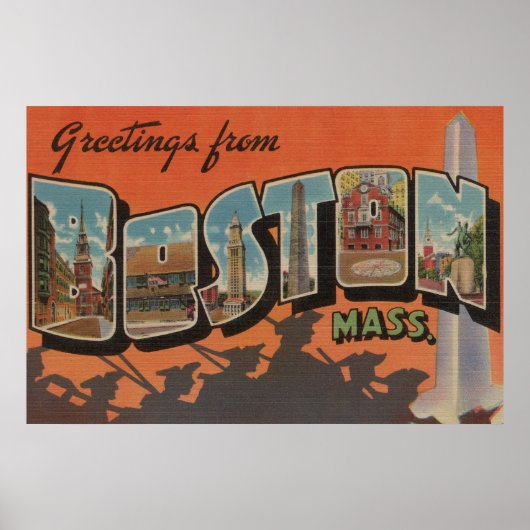 Boston, MassachusettsLarge Letter Scenes 2 Poster (Voorkant)