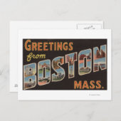 Boston, MassachusettsLarge Letter Scenes 3 Briefkaart (Voorkant / Achterkant)