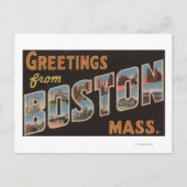 Boston, MassachusettsLarge Letter Scenes 3 Briefkaart (Voorkant)