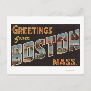 Boston, MassachusettsLarge Letter Scenes 3 Briefkaart