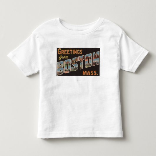 Boston, MassachusettsLarge Letter Scenes 3 Kinder Shirts (Voorkant)