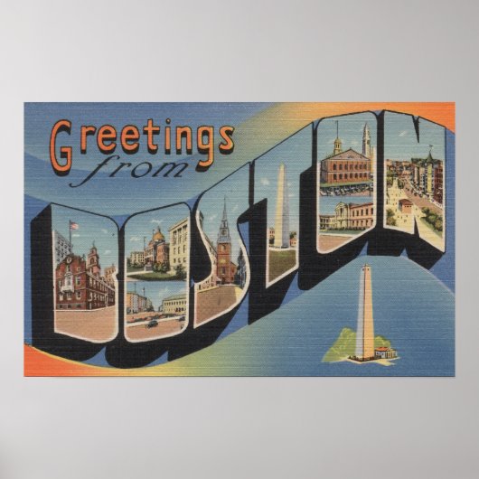 Boston, MassachusettsLarge Letter Scenes 3 Poster (Voorkant)