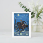 Boston, MassachusettsPaul Revere's Ride Briefkaart (Staand voorkant)