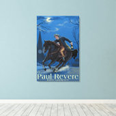 Boston, MassachusettsPaul Revere's Ride Canvas Afdruk (Insitu (Houten vloer))