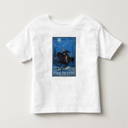 Boston, MassachusettsPaul Revere's Ride Kinder Shirts (Voorkant)