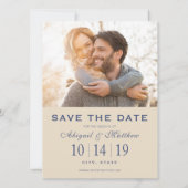 Boston, Massachussetts | Datum opslaan - Foto Save The Date (Achterkant)