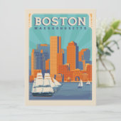 Boston, Massachussetts | Datum opslaan - Foto Save The Date (Staand voorkant)