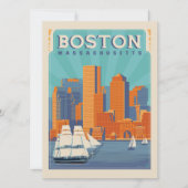 Boston, Massachussetts | Datum opslaan - Foto Save The Date (Voorkant)