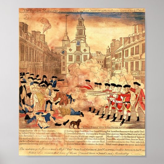 Boston Massacre Poster (Voorkant)