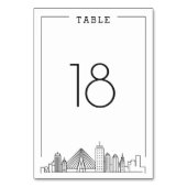 Boston, massale bruiloft | tafelnummer (Voorkant)
