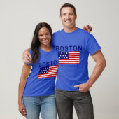 Boston Masseachubaets te groot T-shirt (Unisex)