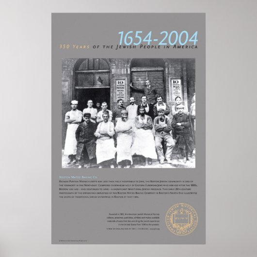 Boston Matzo Baking Co Poster (Voorkant)