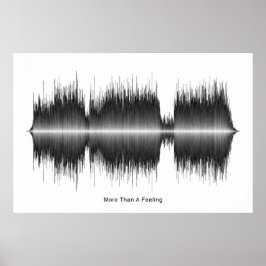 Boston meer dan een sensationele soundwave-kunst poster