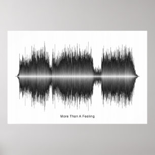 Boston meer dan een sensationele soundwave-kunst poster