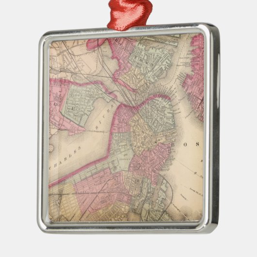 Boston Metalen Ornament (Links)