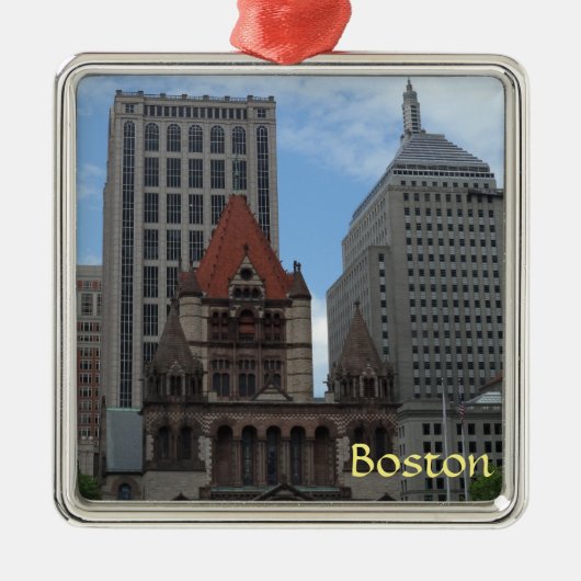 Boston Metalen Ornament (Voorkant)