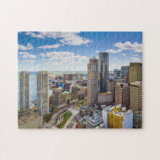 Boston Modern Buildings Jigzaag Puzzle Legpuzzel (Horizontaal)