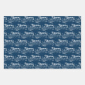  Boston Navy Gift Wrap Set Inpakpapier Vel (Voorkant 2)