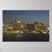 Boston Night Sky Poster (Voorkant)