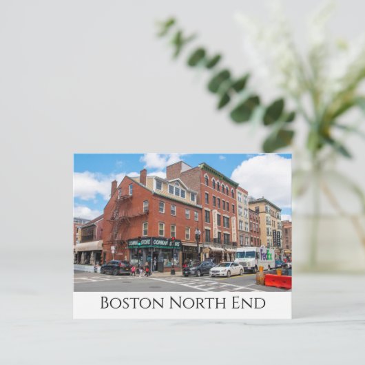 Boston, North End Briefkaart (Staand voorkant)