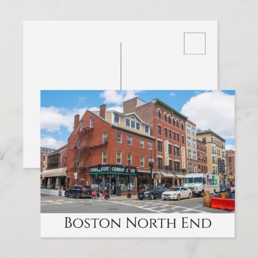 Boston, North End Briefkaart (Voorkant / Achterkant)
